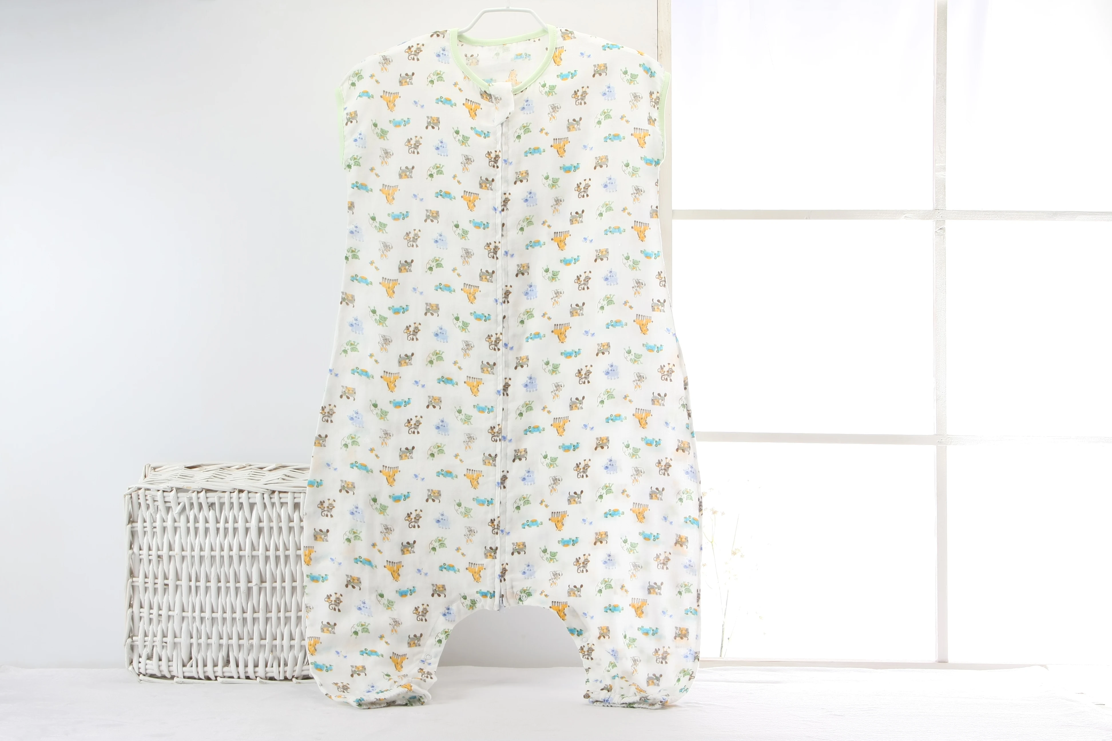 Muslin Cotton Baby Thin Slumber Sleeping Bag Cotton toddle Sleep Sack Cute Cartoon Sleep Bag children Kick Quilt