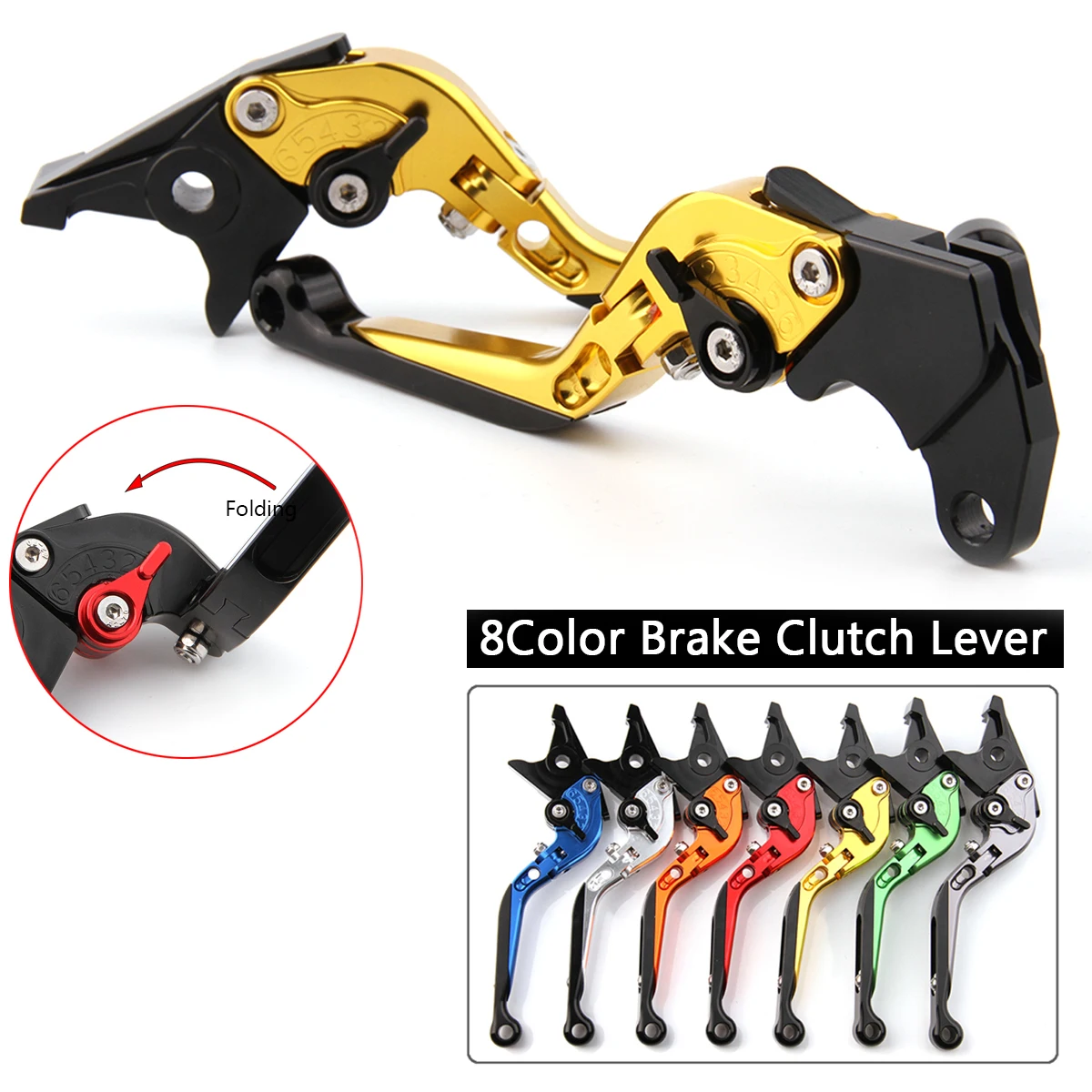 

CNC Levers for Ducati SuperSport SS 2017 2018 Motorcycle Racing Adjustable Folding Extendable Brake Clutch Levers