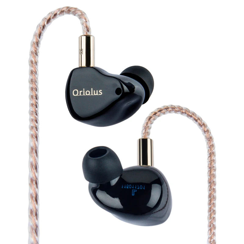 Наушники Oriolus Black Дания Sonion BA Driver + 10 мм динамический привод на заказ гибридный