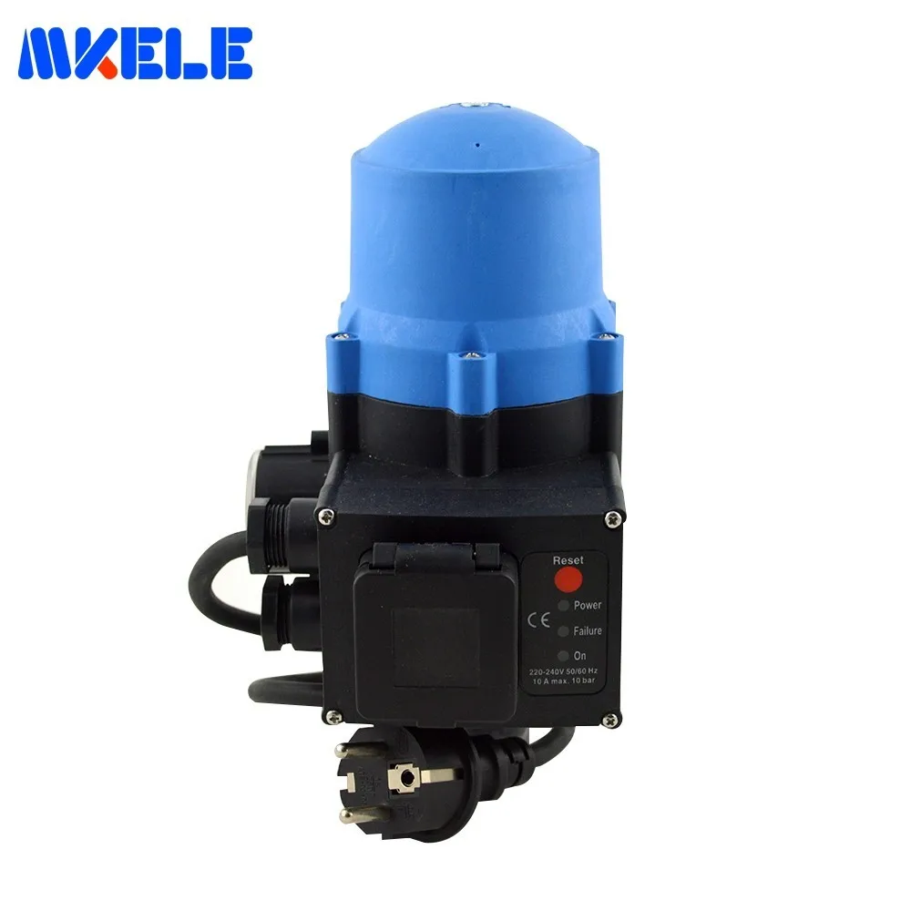 

Makerele Hot Sale Automatic Electronic Pressure Switch Water Pump Adjustable Pressure Control MK-WPPS12 With Plug Socket Wires