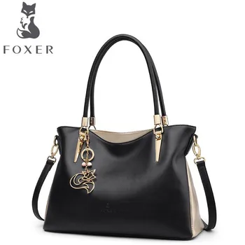 

FOXER 2020 New women leather handbags women famous brands designer fashion shoulder bag women leather handbags shoulder bag