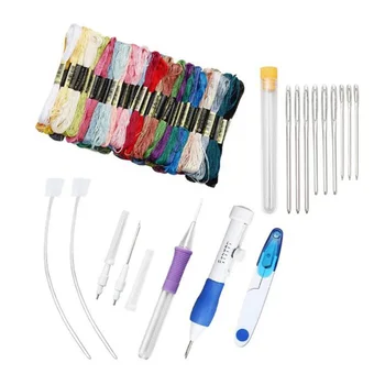 

Magic DIY Hand Embroidery Pen Patch Knitting Sewing Tool Kit Punch Needle QP2
