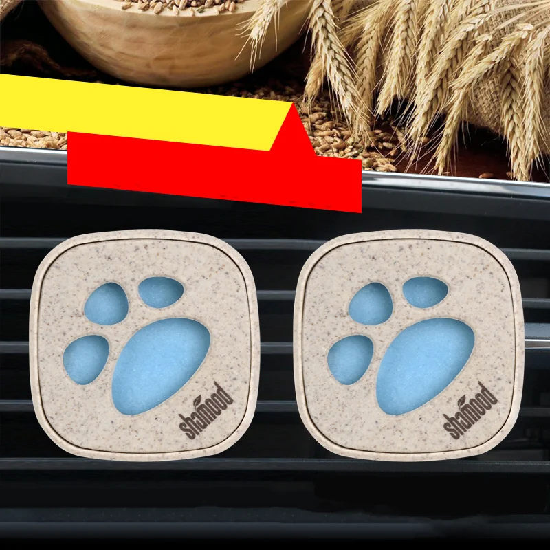 

2pcs/set Car Air Freshener Outlet Clip Perfume Diffuser Automobiles Interior Solid Balm AC Vent Fragrance Clips Accessories Gift
