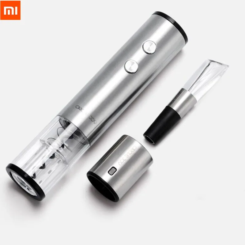 

New Xiaomi Circle Joy Stainless Steel Mini Wine Stopper/Automatic Wine Electric Corkscrew/Fast Decanter Wine Pouring