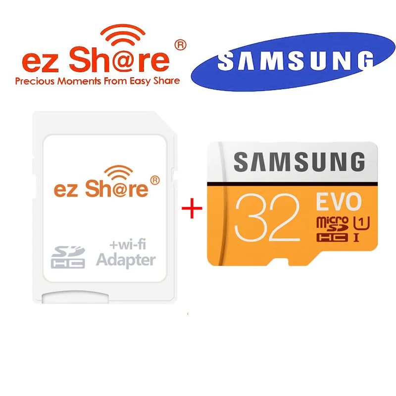 Ezshare беспроводной wifi адаптер samsung EVO micro sd карта 128 ГБ 32 ГБ класс 10 tarjeta micro sd 64 Гб wifi беспроводная sd карта TF карта