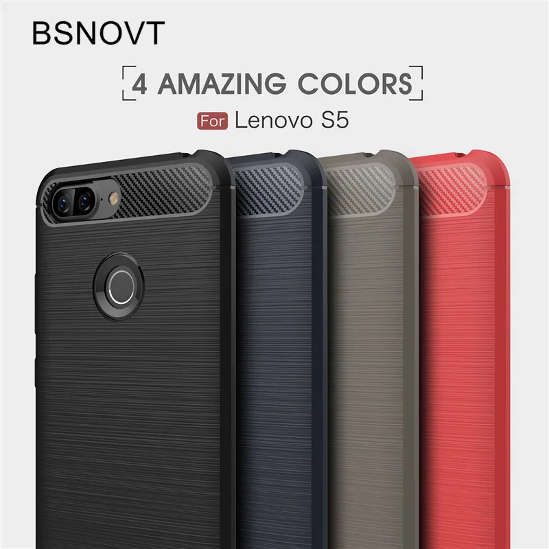 BSNOVT Lenovo S5 чехол противоударный силиконовый матовый для телефона S 5 телефон Fundas