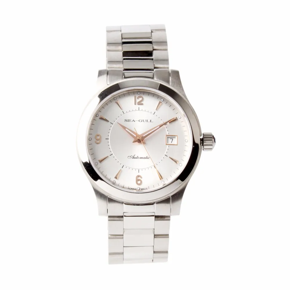 

Genuine Seagull Sea-Gull Luminous Men Watches Golden Hands Self Wind Automatic Men's Mechanical Business Watch 816.351