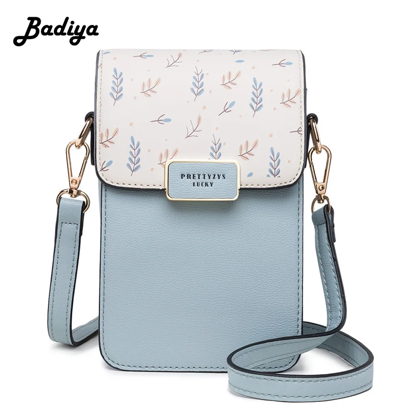

Floral Printed Women Leather Shoulder Bag Casual Crossbody Flap Bags Ladies Single Strap Messenger Travel Wallets Phone Pouch