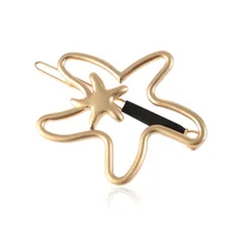 Заколки для волос для Для женщин Мода популярные аксессуары нерегулярные аксессуары для волос головной убор Глянцевая зажимы для волос в форме морской звезды G0508