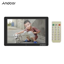 Andoer цифровая фоторамка светодиодный экран Eletronic фотоальбом с высоким разрешением часы календарь видео плеер с пультом дистанционного управления