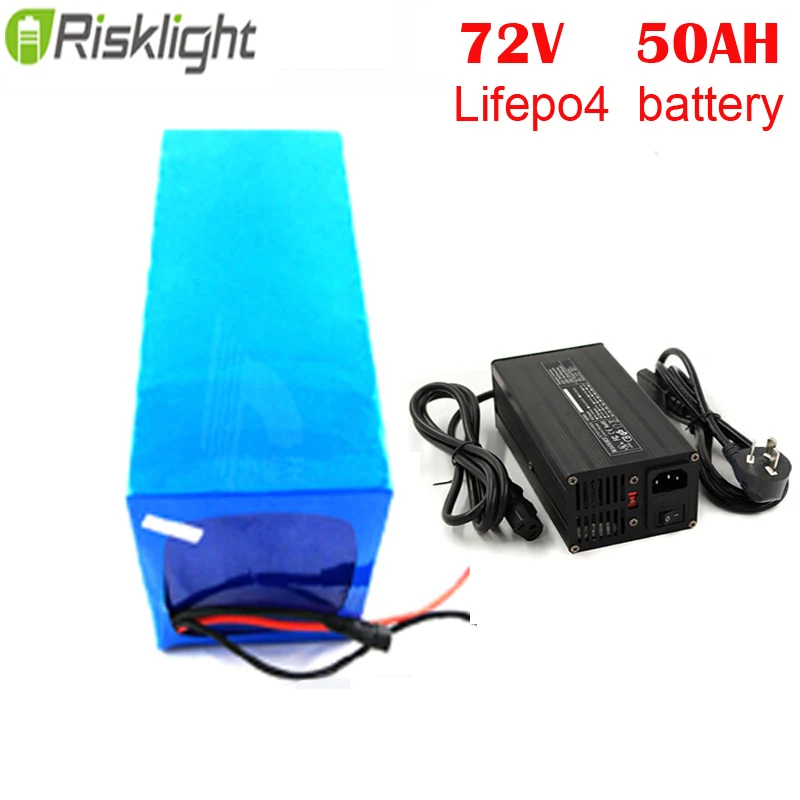 3000W электрический мотоцикл Lifepo4 аккумуляторная батарея 72V 50Ah для электрического велосипеда с 5A зарядное устройство