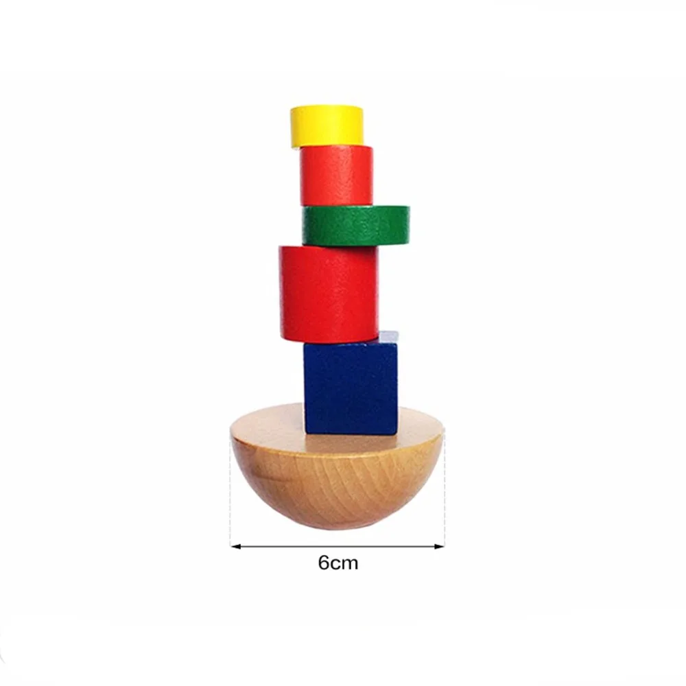 8 шт., деревянные геометрические блоки, Детские балансировочные обучающие игры, Монтессори, Ранние обучающие игрушки, детские Семейные игры, подарки