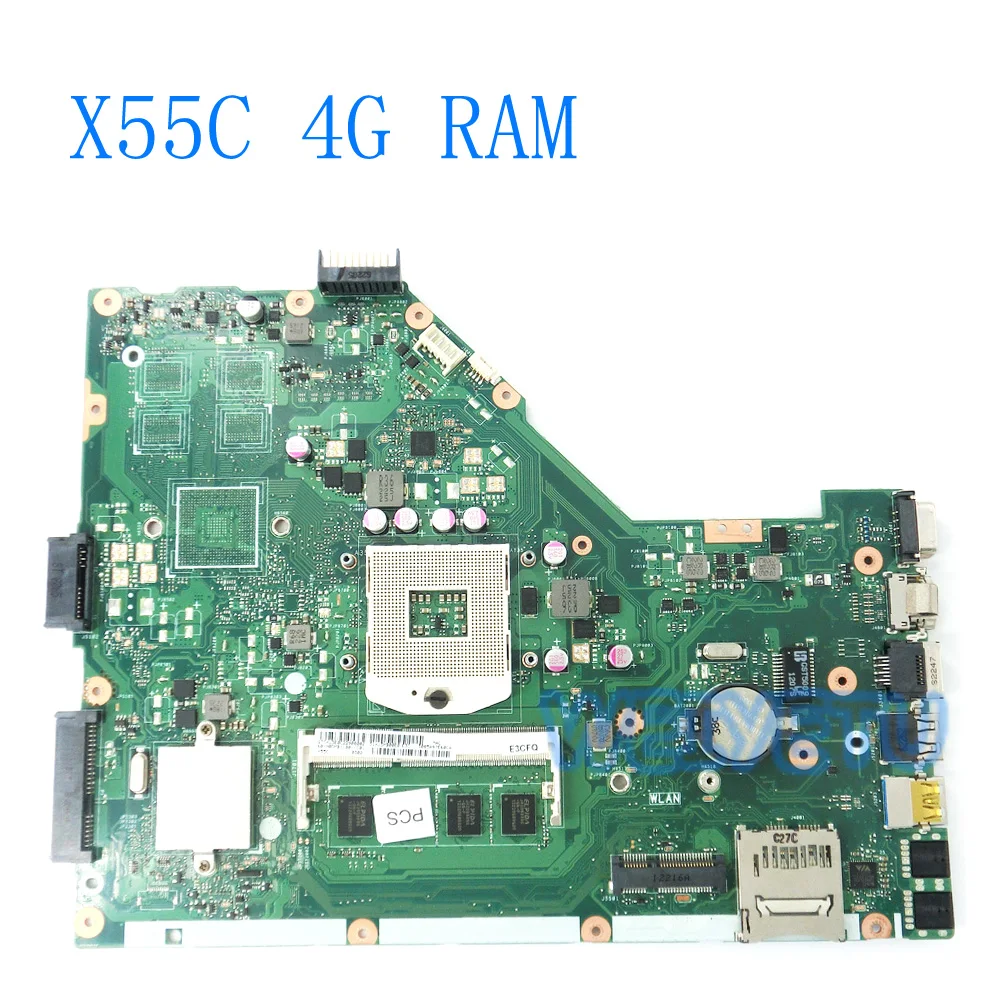 X55C With 4G RAM For ASUS X55VD X55C DDR3 REV 2.1/2.2 USB3.0 HM76 Laptop Motherboard System Board Main Board Mainboard X55C With 4G RAM For ASUS X55VD X55C DDR3 REV 2.1/2.2 USB3.0 HM76 Laptop Motherboard System Board Main Board Mainboard