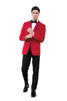 

custom made hand suits red tuxedo for wedding formal wear 2020 groom tuxedos