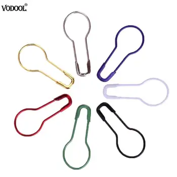

300pcs Colorful Gourd Shape Safety Pins Metal Clips Knitting Stitch Marker Home DIY Clothing Kits Marker Office School Supplies