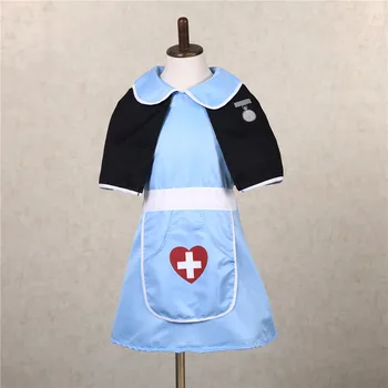 

Cute Doctor Nurse Cosplay Costume Girls Party Dress Clothes Halloween Costume for Girls Kids Nurse Uniform Children Clothing Set