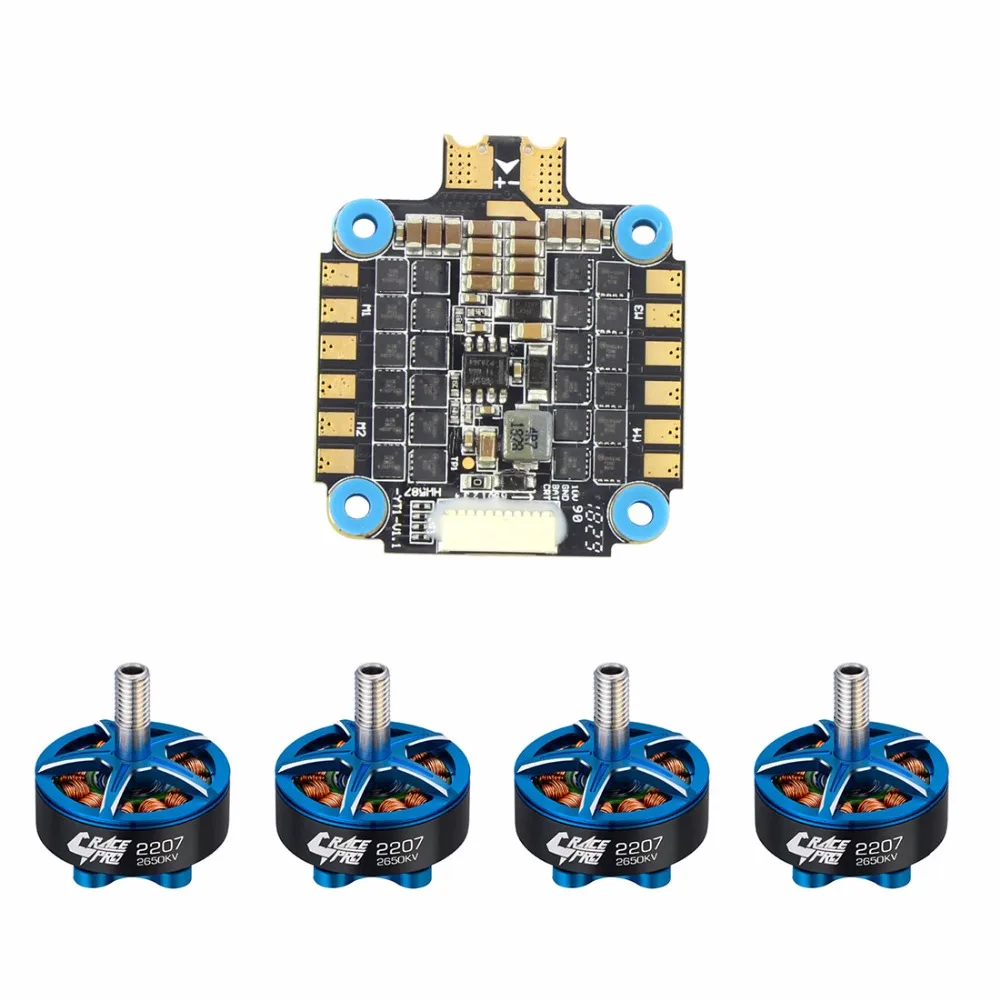 

HobbyWing XRotor Combo Micro 45A 4in1 BLHeli32 6S ESC + Race Pro 2207 2650KV 2450KV 1750KV Brushless Motor for Drone Quadcopter