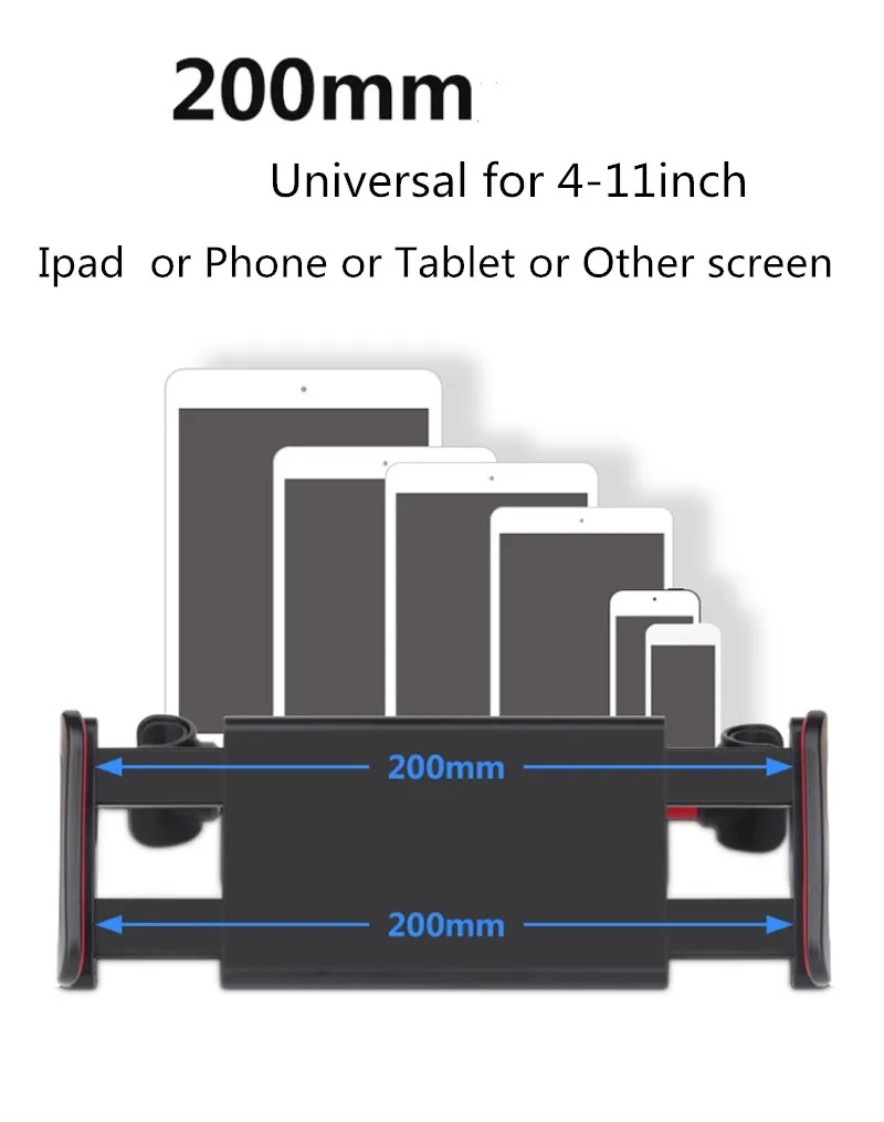 Автомобильный держатель на заднее сиденье планшет мобильный телефон стенд Универсальный 4-11 дюймов для gps/IPAD air pro Z17 вращение на 360 градусов Прямая поставка