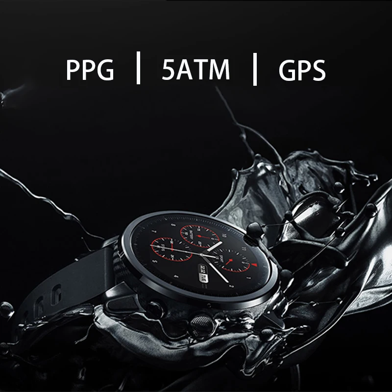 Xiaomi Amazfit 2 Смарт-часы с gps Xiaomi часы PPG монитор сердечного ритма 5ATM водонепроницаемый