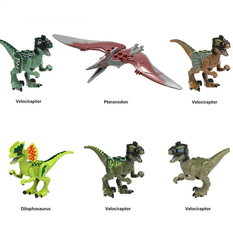 

Legoing Figures Building Blocks Models Building Toys park of Dinosaurs World Movie gift For Kids