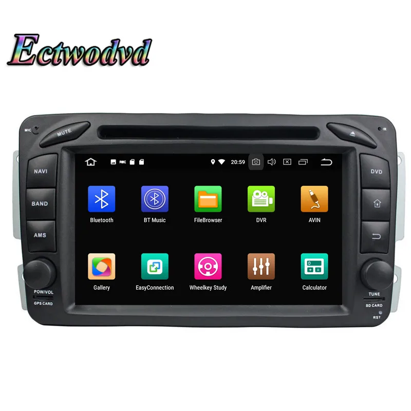 Perfect Ectwodvd Octa Core Android 9.0 Car Multimedia DVD Player for Benz E-Class W210 (1998-2001) for Benz A-Class W168 (1998-2001) 1