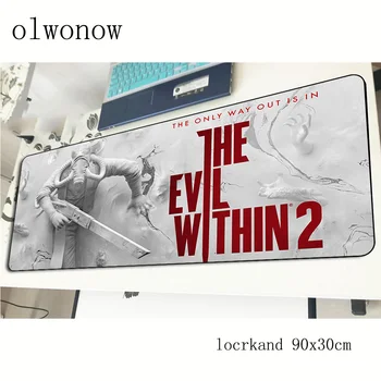 

The evil within pad mouse hot sales computador gamer mouse pad 90x30cm padmouse cute mousepad ergonomic gadget office desk mats