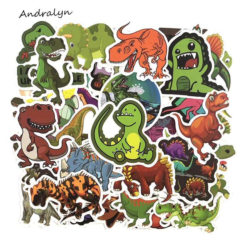 

50Pcs/Set Dinosaur Graffiti Stickers Cute Stickers Luggage Motorcycle Laptop Skateboard Adesivos Phone pegatinas