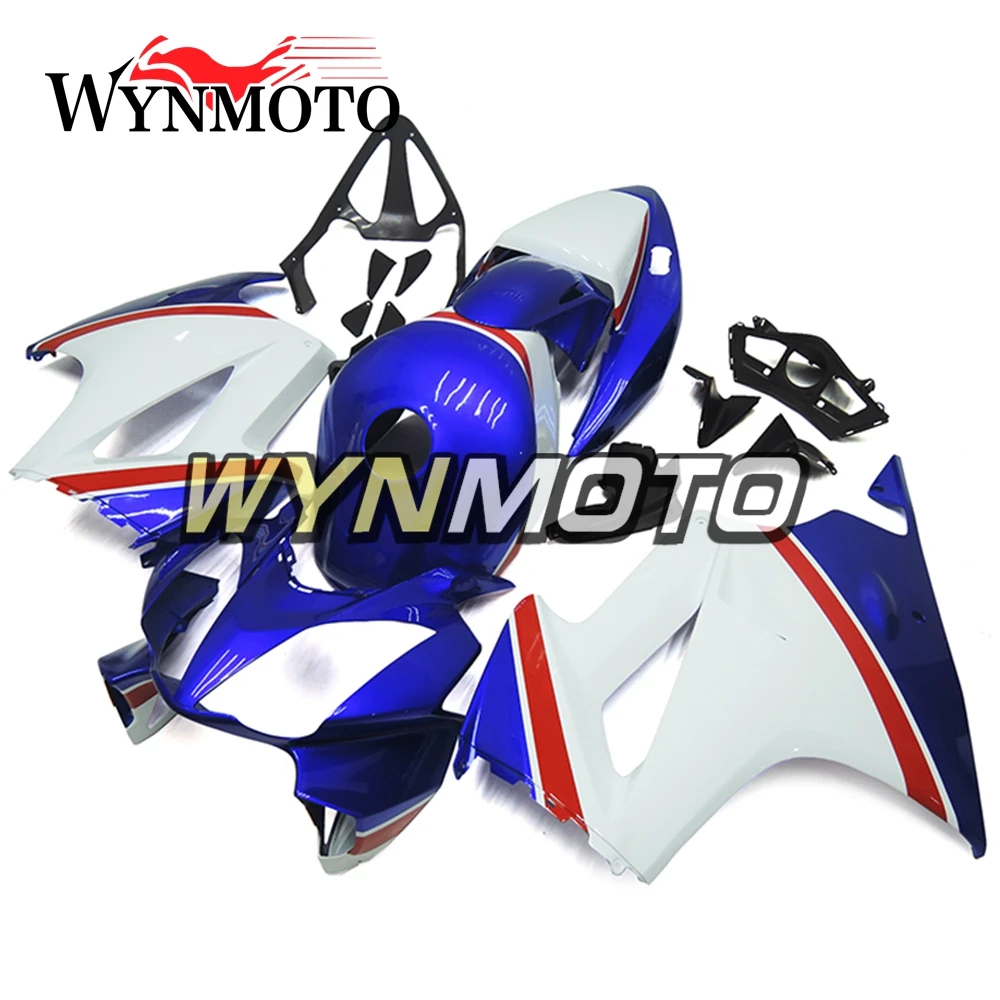Полный синие белые Обтекатели для Honda VFR800 2002 2012 2008 2009 год впрыск АБС пластмасса VFR