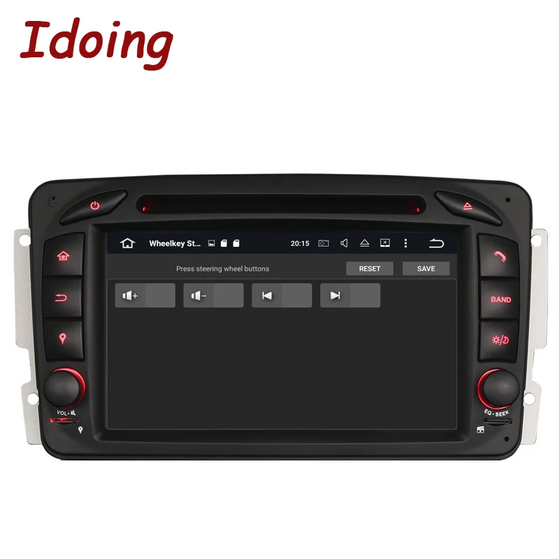 Idoing 2Din руль для Mercedes/Benz/W209/203 автомобильный dvd-плеер Android 7,1 четырехъядерный FM gps навигация радио wifi стерео 3g