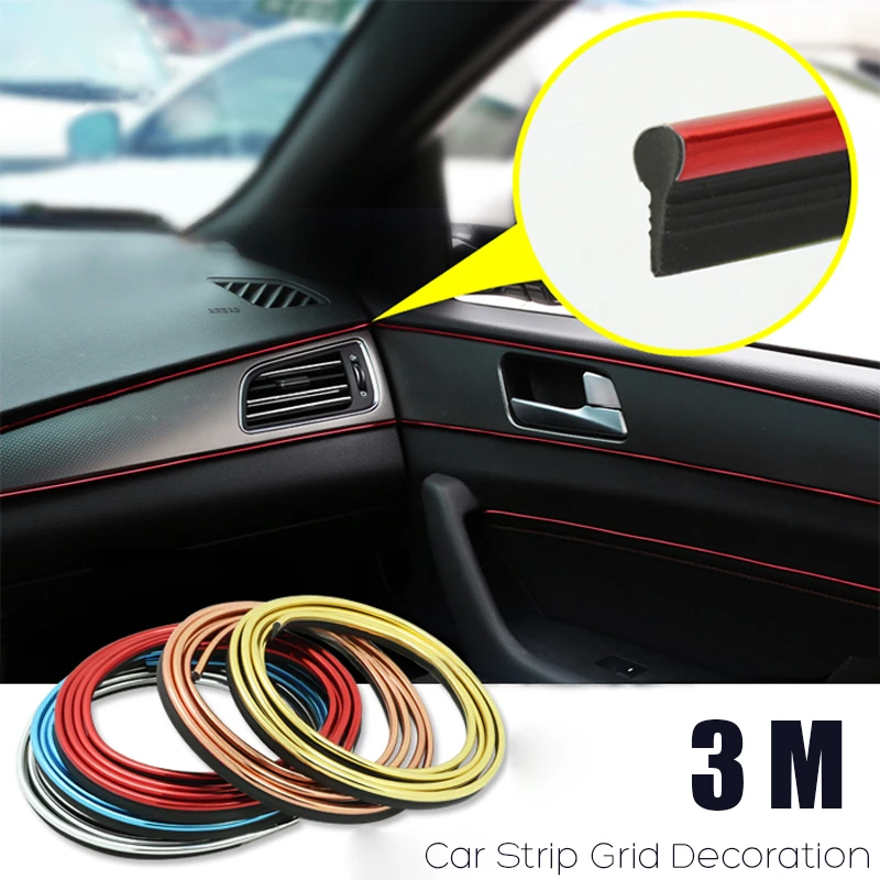 

3M Car Flexible Trim Style Brand New High Quality Stickers Strip Decals Decorative Line Interior Wire Sticker Exterior Moulding