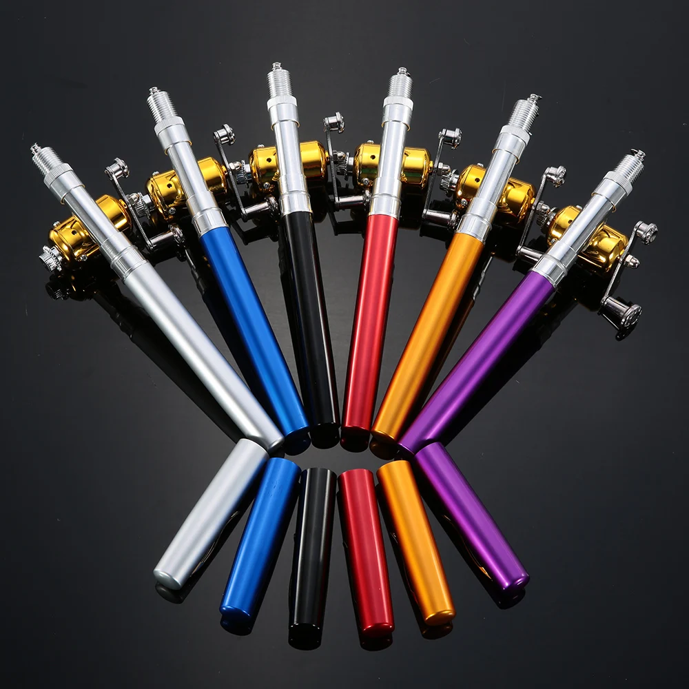 Great Portable Mini Pocket Pen Fishing Rod Pole And Reel Combo Set US Shipping