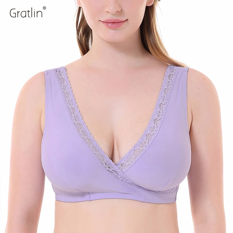 Soutien-gorge de maternité et d'allaitement grande taille pour femme