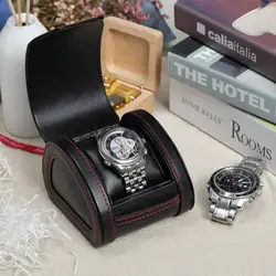 2019 качество PU кожа коробка для хранения часов случае Мужские механические черные часы путешествия пакет случае новые ювелирные изделия