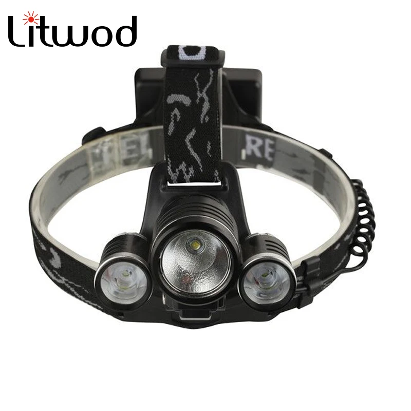 

Z20Litwod LED 13000LM XM-L T6 R5 Headlight Head Lamp Fishing Light LED Headlamp+2pcs 18650 5000mah Battery Charger+Car Charger