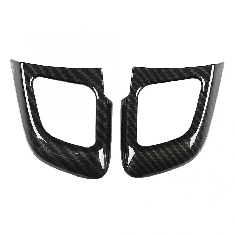 

2Pcs Left Car Steering Wheel Button Cover Trim for Land Rover Range Rover Evoque 12-17 araba aksesuar