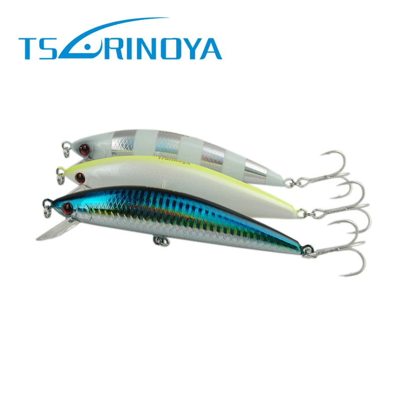 

Tsurinoya 120mm 40g Fishing Hard Lure Minnow Lure Super Sinking high quality Treble Hook Fishing Lure
