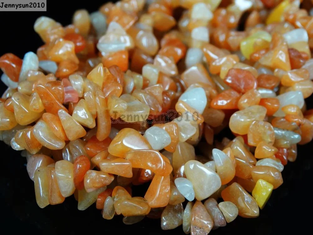 

Natural Red Aventurine Gems stone 5-8mm Freeformed Chip Beads 35'' for Jewelry Making Crafts 5 Strands/Pack