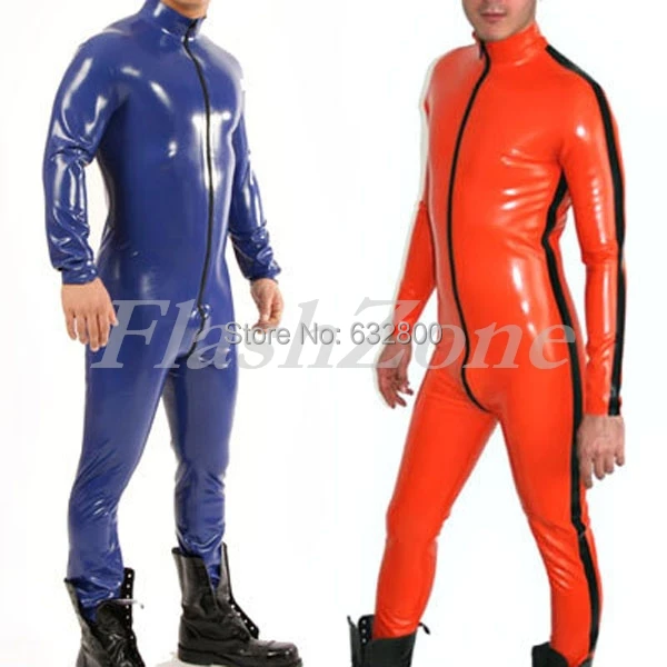 Боди из латекса с боковой полосой для мужчин|catsuits xxl|catsuit blackbodysuit baby |