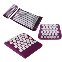 4 шт./партия(1 коврик+ 3 подушки) массажная подушка акупрессура коврик для снятия стресса и боли Акупунктура Спайк Коврик для йоги+ подушка Массажер для тела