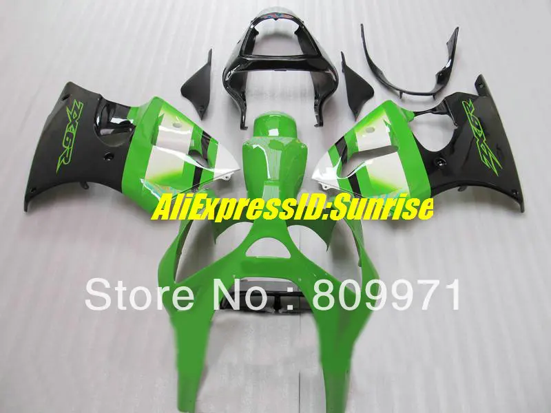 

K146 Custom green black Fairing kit for KAWASAKI Ninja ZX6R 636 2000 2001 2002 ZX 6R 00 01 02 Injection mold Fairings set