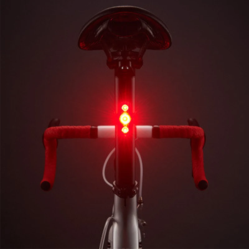 Top CATEYE Rapid mini Bicycle Safety Lights Cycling LED USB Rechargeable Taillight Rear Lights Bike Seatpost Tail Warning Lights 2