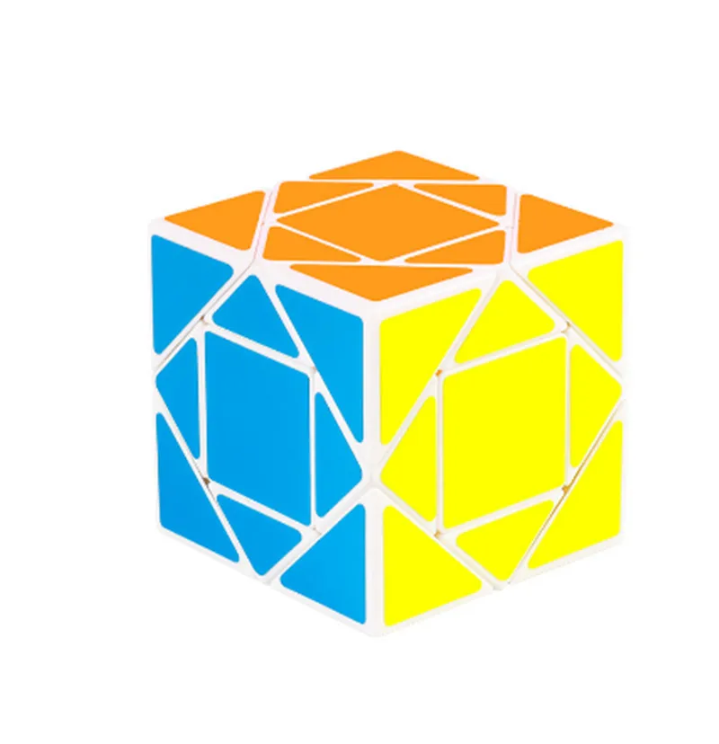 Профессионального образования обучающие игрушки для малыша детский Скорость странные Sharp Magic Cube Головоломка Куб Пластик Мэджико Cubo странные S - Цвет: White