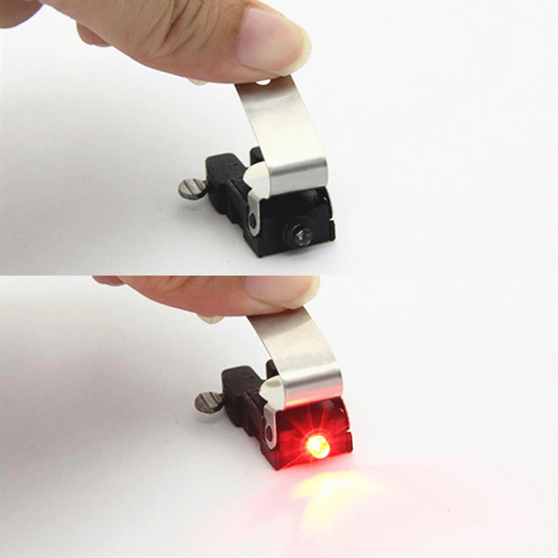 Discount MTB Mini V Brake Bike Light Tail Rear Bicycle Light Cycling LED Light High Brightness Waterproof Lamp Cycling Accessories 5