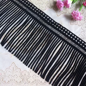 

15Yards Super Wide Polyester White Lamp Dangling Fringe Lace Trims For Sewing Craft Curtain Tassel Lace Embroidered Lace Ribbon
