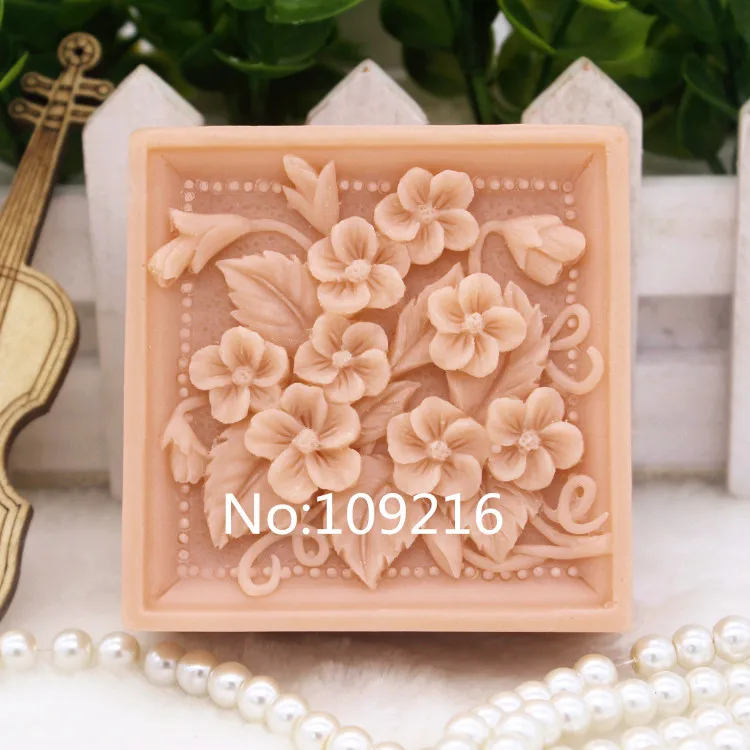 

New Product!!1pcs Small Many Flowers (zx152) Silicone Handmade Soap Mold Crafts DIY Mould