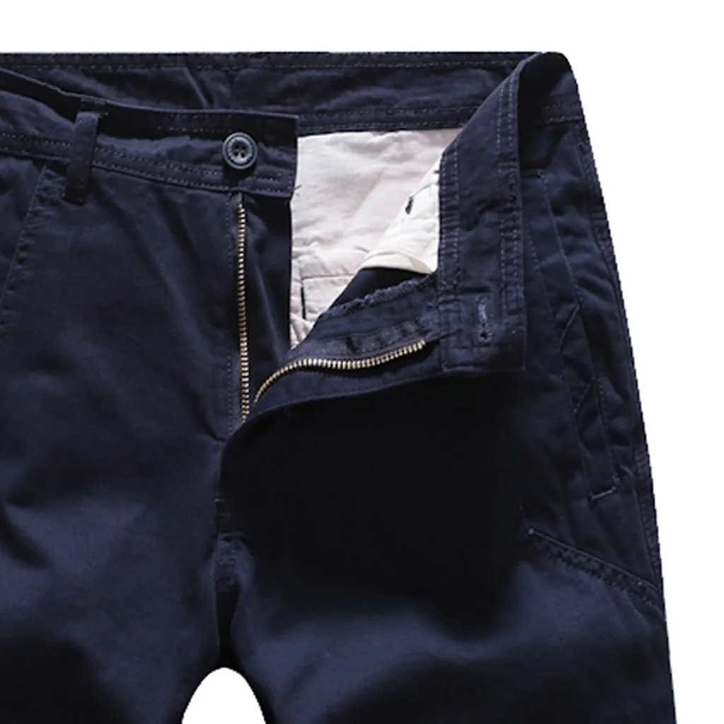 Fashsiualy бермуды masculina мужские короткие брюки с карманами повседневные однотонные Классический прямой крой брюки джинсовые шорты мужские