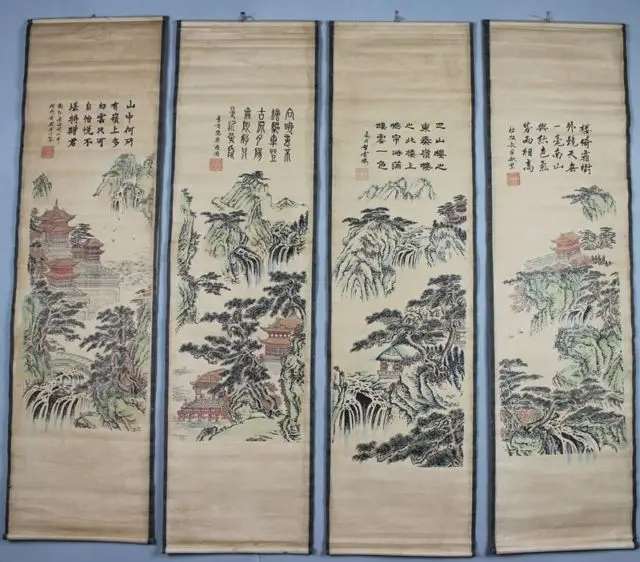 

Chinese Antique Boutique collection the Landscape painting diagram