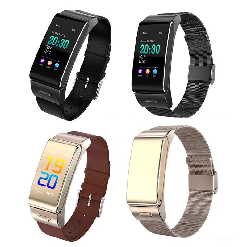 

Smart Bracelet Band Heart Rate Tracking Bluetooth TouchScreen Sleep Monitor Electronic Wristband IJS998