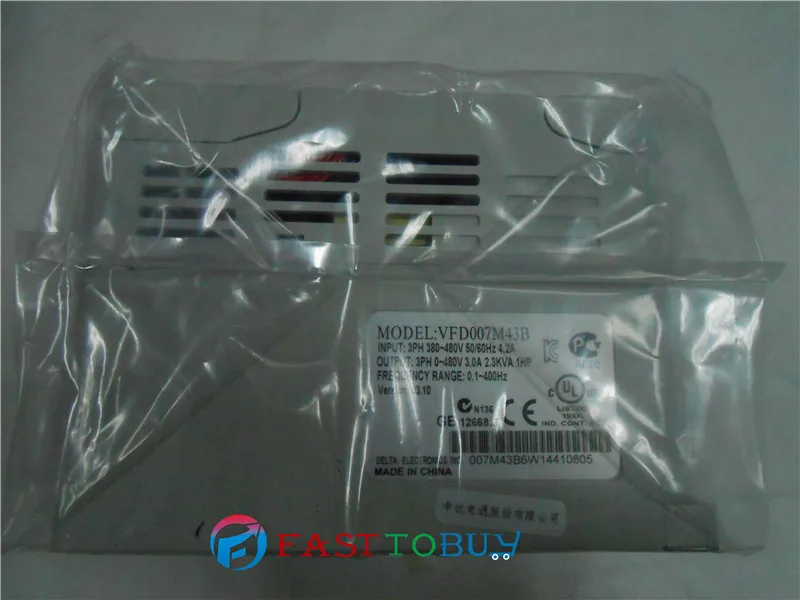 Delta Инвертор VFD привод переменной частоты VFD007M43B 3 фазы 380 в 0 75 кВт 1HP 1 ~ 400 Гц