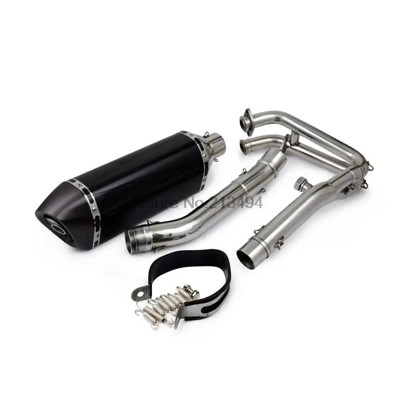 Full Exhaust System with Carbon Fiber Muffler for Kawasaki Ninja 250R